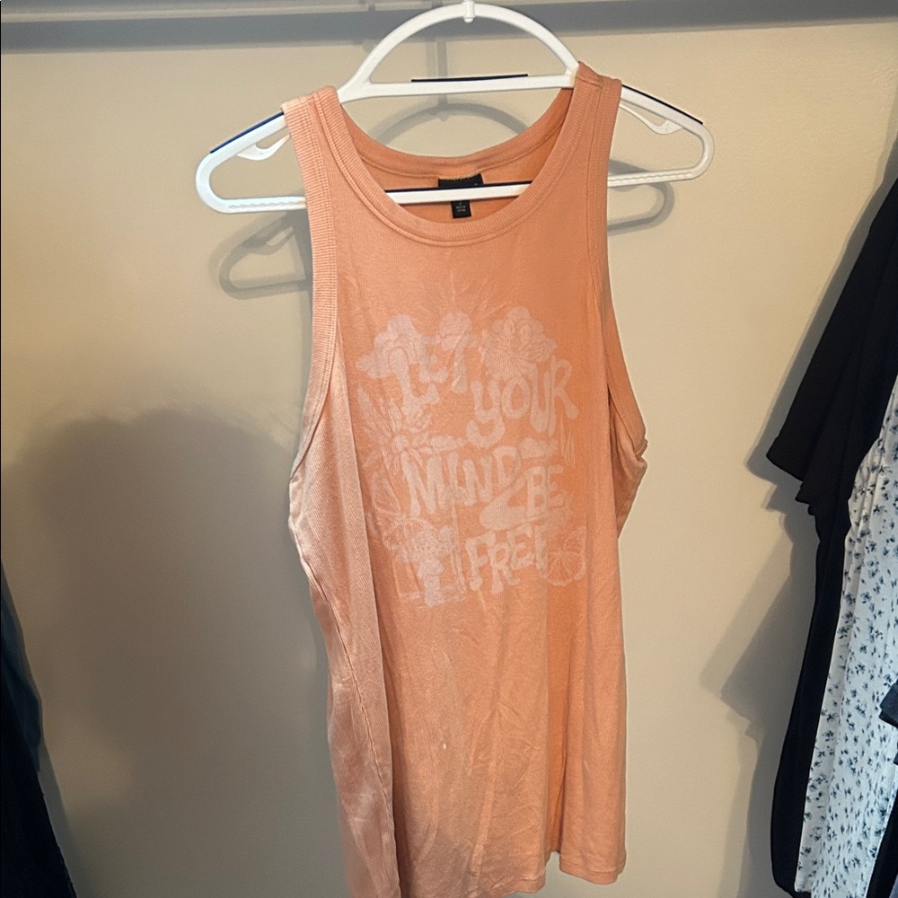 Torrid Peach Graphic Tank Top